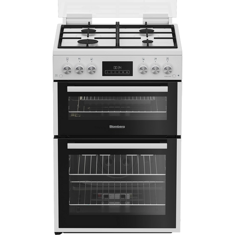 Blomberg 60cm Double Oven Gas Cooker with Gas Hob - White