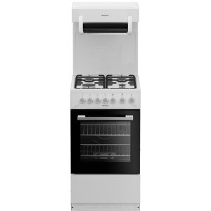 Blomberg 50cm Single oven Gas Cooker with Eye Level Grill - White