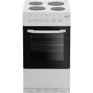 Zenith 50cm Electric Single Oven with Solid Plate Hob White