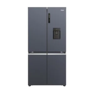Haier 90cm 60/40 Frost Free American Fridge Freezer - Brushed Black