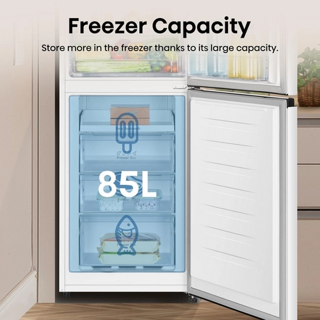 Hisense 55cm 50/50 Frost Free Fridge Freezer - White - Image 9