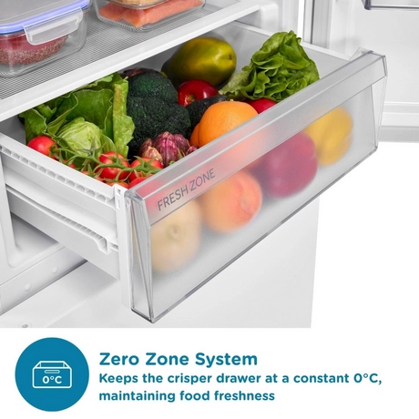 Sensis 59.5cm 60/40 Total NoFrost Fridge Freezer - White - Image 4