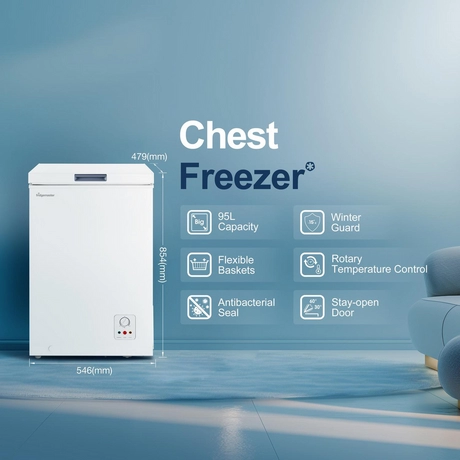 Fridgemaster 95 Litres Chest Freezer - White - Image 3