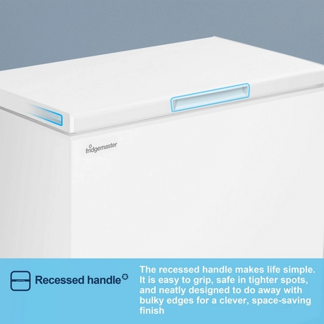 Fridgemaster 191 Litres Chest Freezer - White - Image 3