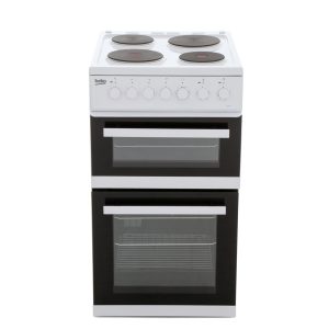 Beko 50cm Electric Double Oven with Grill Cooker - White